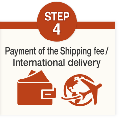 STEP4 Payment of the Shipping fee/International delivery